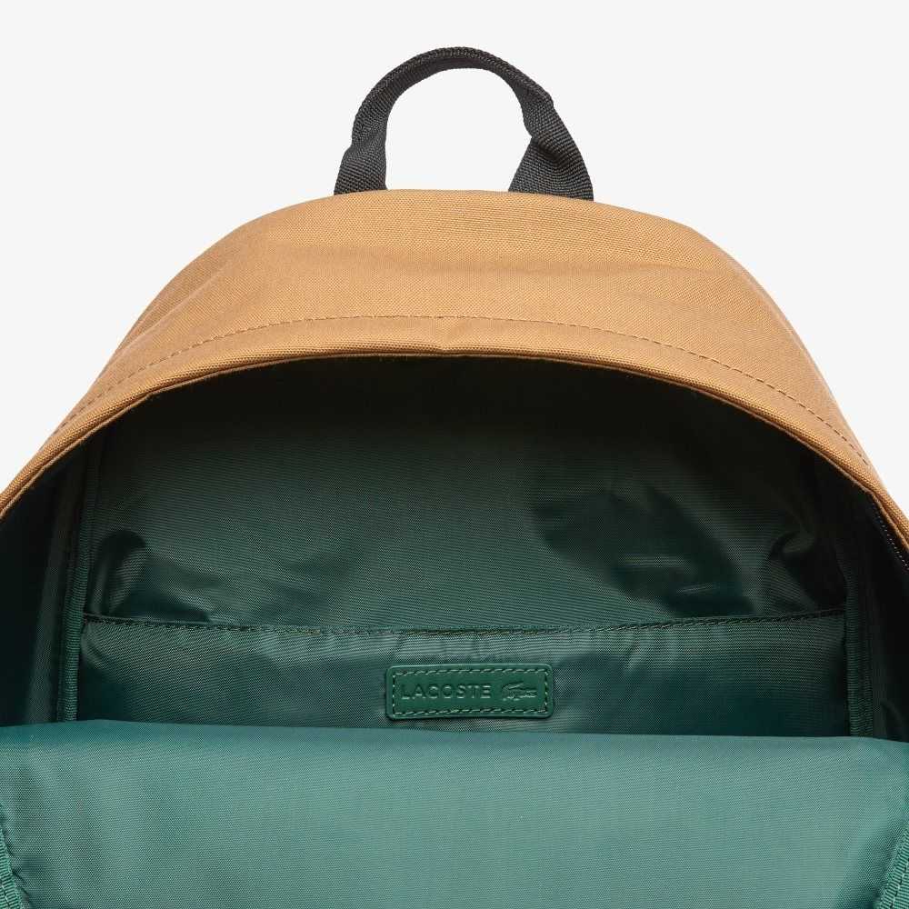 Leafy Lacoste Neocroc Canvas Backpack | OIKTXH-438