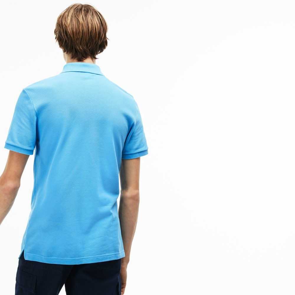 Light Blue Lacoste Original L.12.12 Slim Fit Petit Pique Cotton Polo | NSKPUA-580