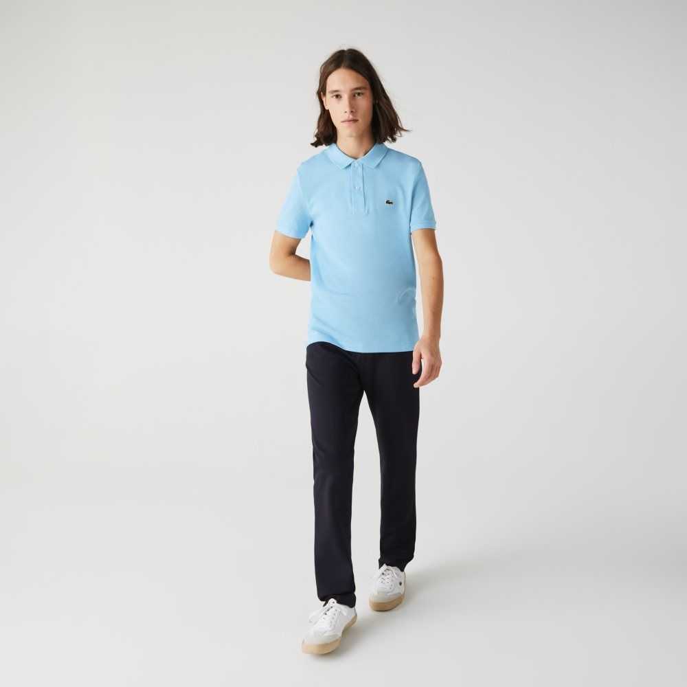 Light Blue Lacoste Original L.12.12 Slim Fit Petit Pique Cotton Polo | QKHYFA-841