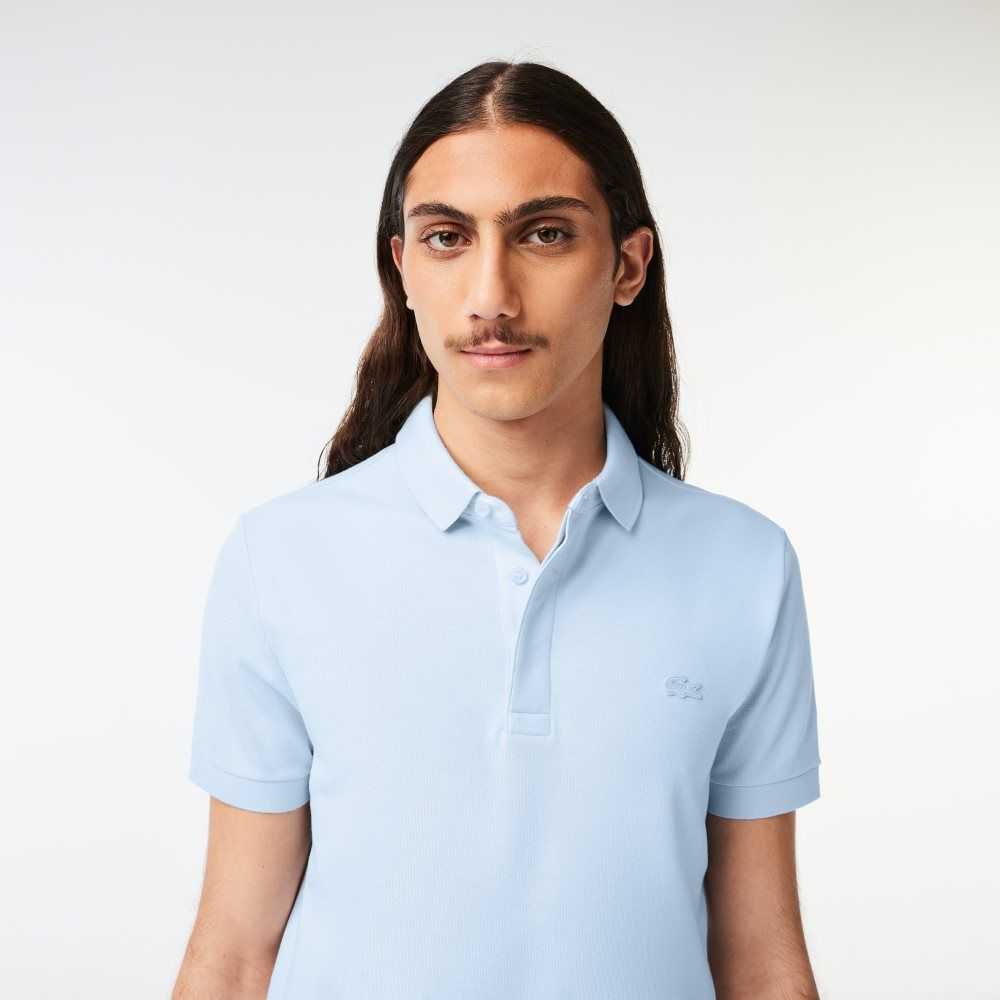 Light Blue Lacoste Smart Paris Polo Stretch Cotton | FRLZMQ-264