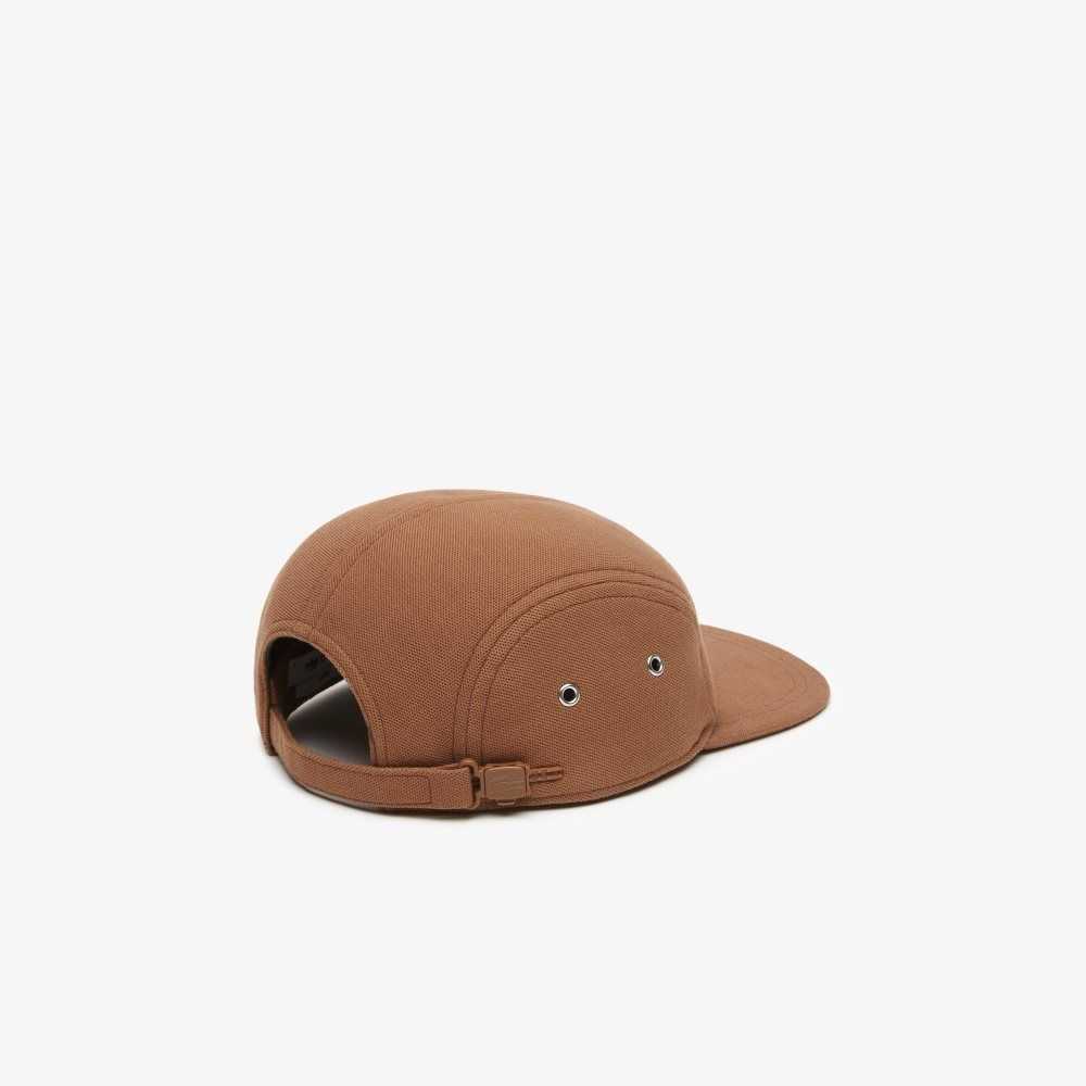 Light Brown Lacoste Organic Cotton Girolle Cap | MNGRBZ-610