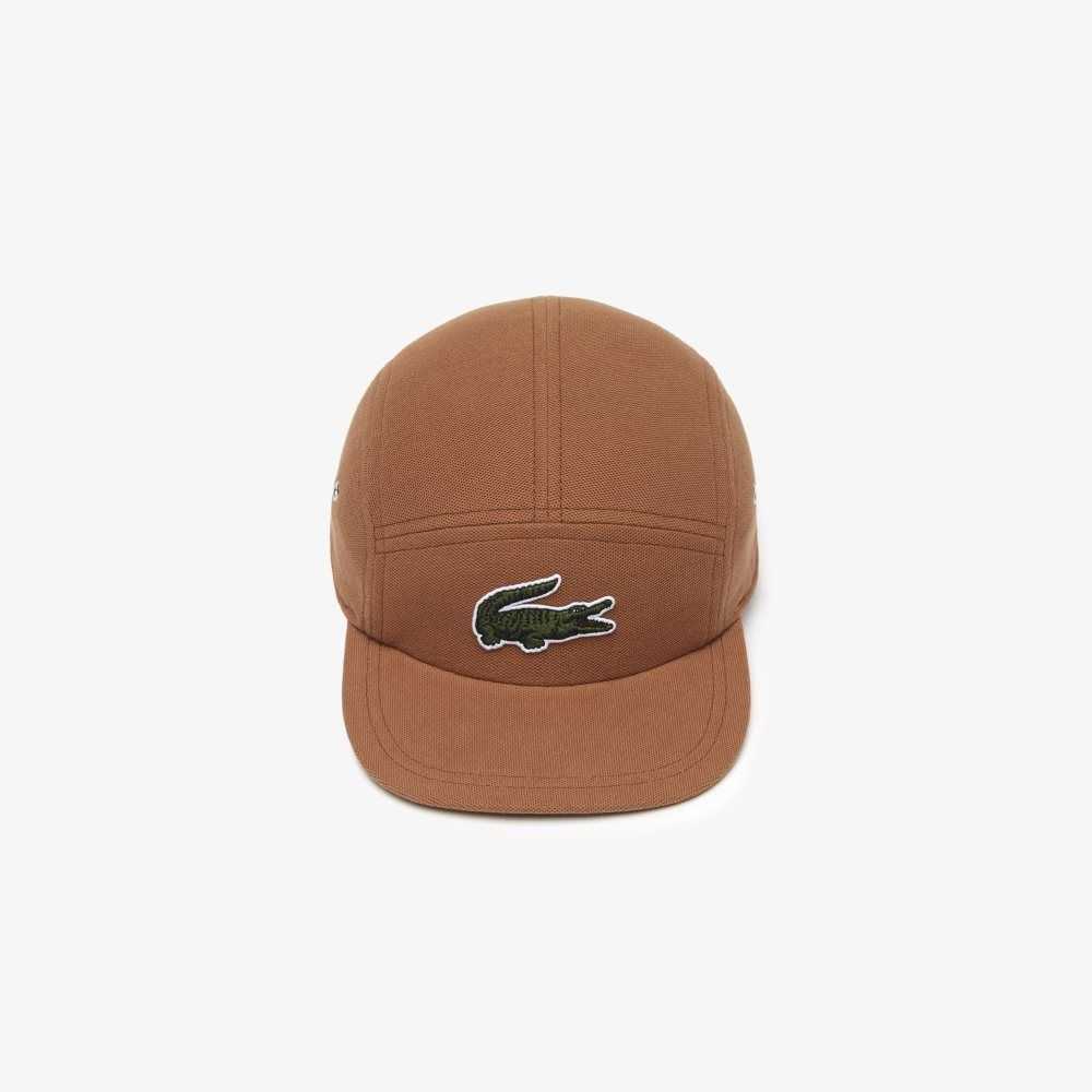 Light Brown Lacoste Organic Cotton Girolle Cap | MNGRBZ-610