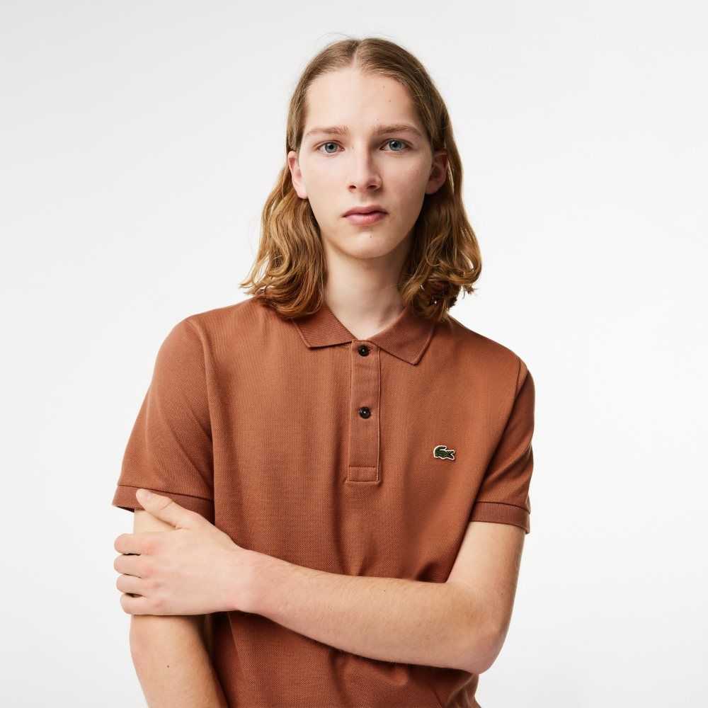 Light Brown Lacoste Original L.12.12 Slim Fit Petit Pique Cotton Polo | SONXGW-425