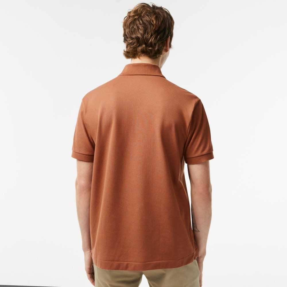 Light Brown Lacoste Original L.12.12 petit pique cotton Polo | KMEJSZ-932