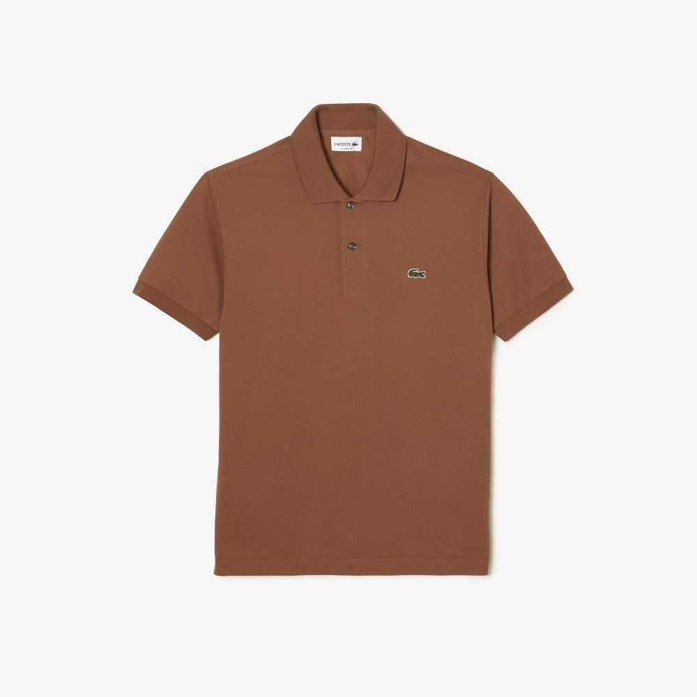 Light Brown Lacoste Original L.12.12 petit pique cotton Polo | KMEJSZ-932