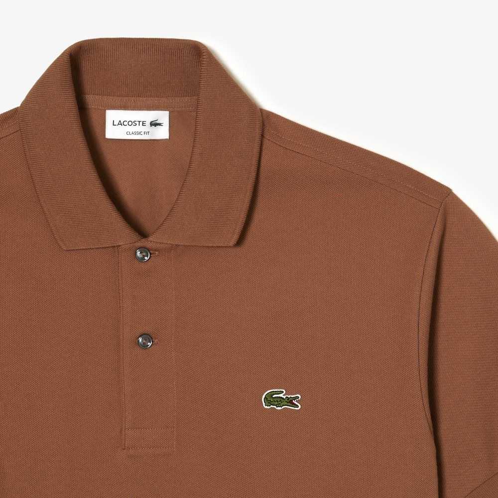 Light Brown Lacoste Original L.12.12 petit pique cotton Polo | KMEJSZ-932