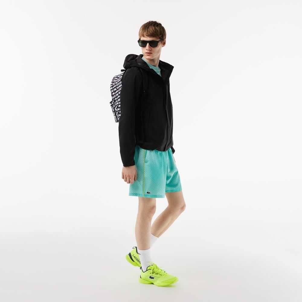 Light Green / Green / Yellow Lacoste SPORT Shorts | QMDGSX-540