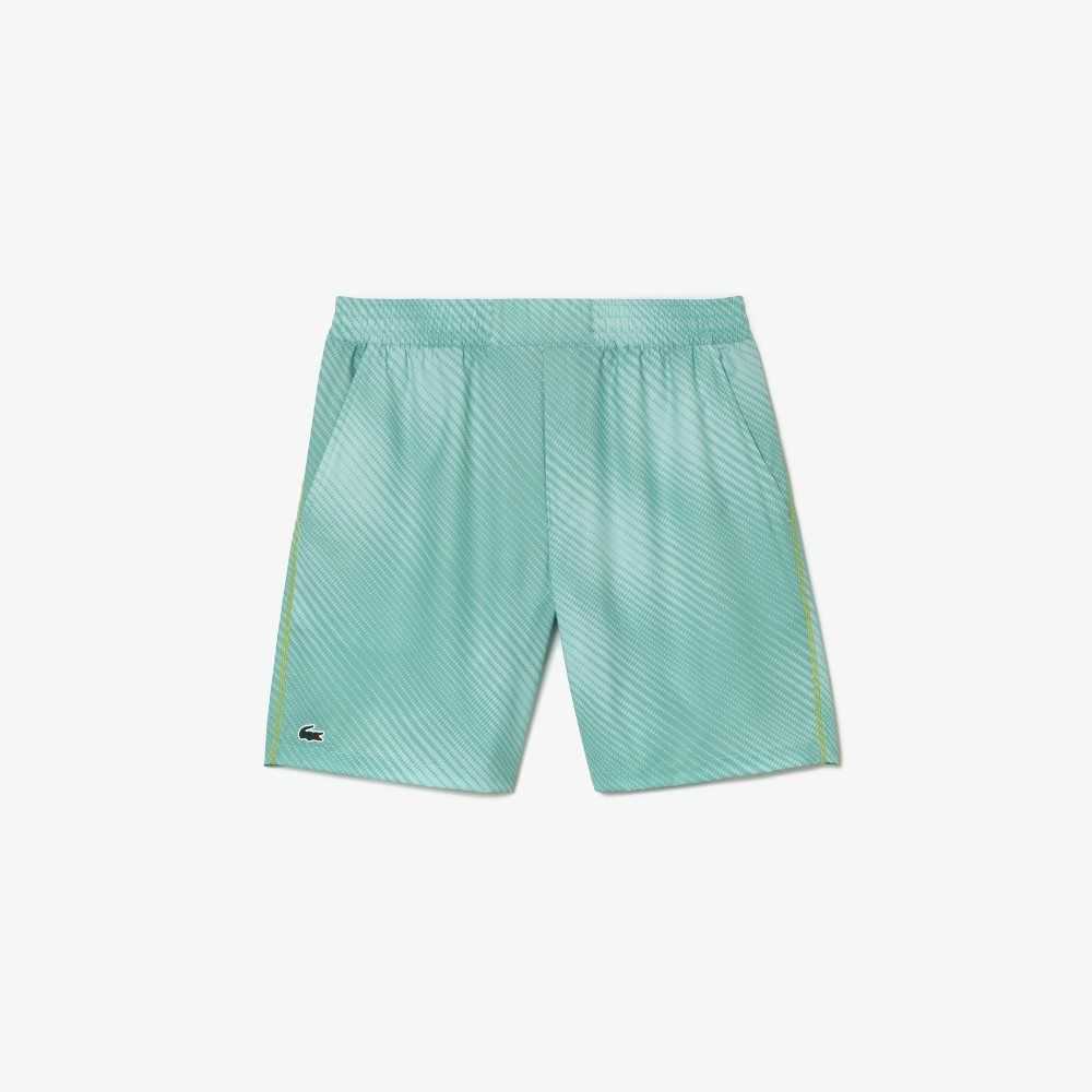 Light Green / Green / Yellow Lacoste SPORT Shorts | QMDGSX-540