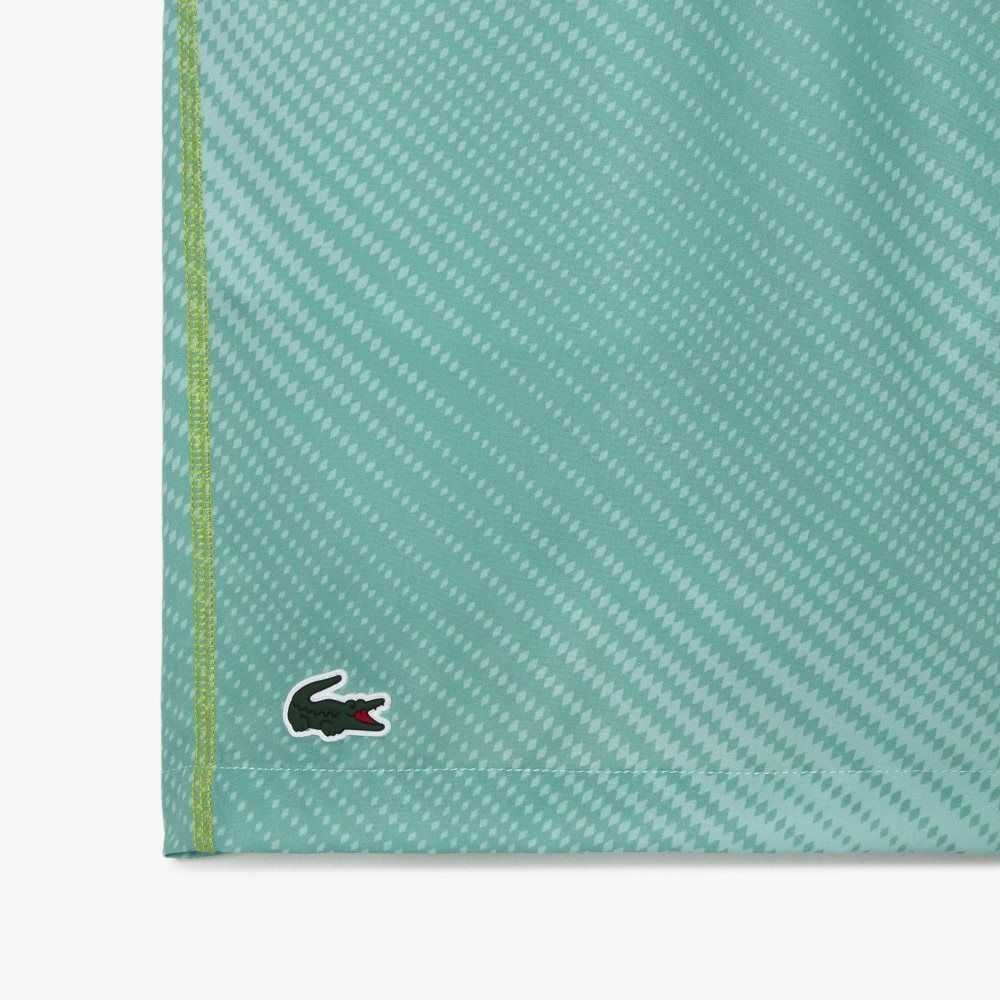 Light Green / Green / Yellow Lacoste SPORT Shorts | QMDGSX-540