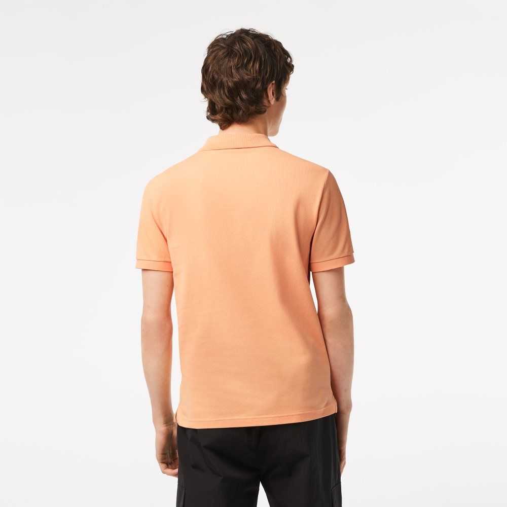 Light Orange Lacoste Original L.12.12 Slim Fit Petit Pique Cotton Polo | EAUDJM-732