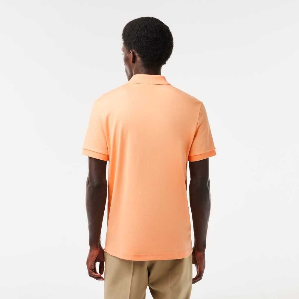 Light Orange Lacoste Regular Fit Ultra Soft Cotton Jersey Polo | MRVZSY-708