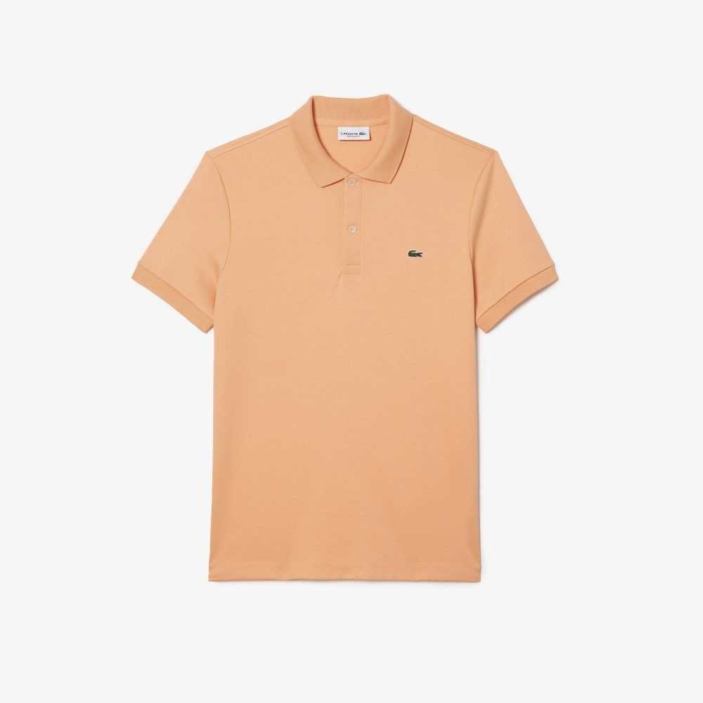 Light Orange Lacoste Regular Fit Ultra Soft Cotton Jersey Polo | MRVZSY-708