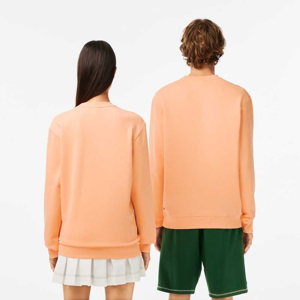 Light Orange Lacoste SPORT Roland Garros Edition Organic Cotton Sweatshirt | XNEGRC-738