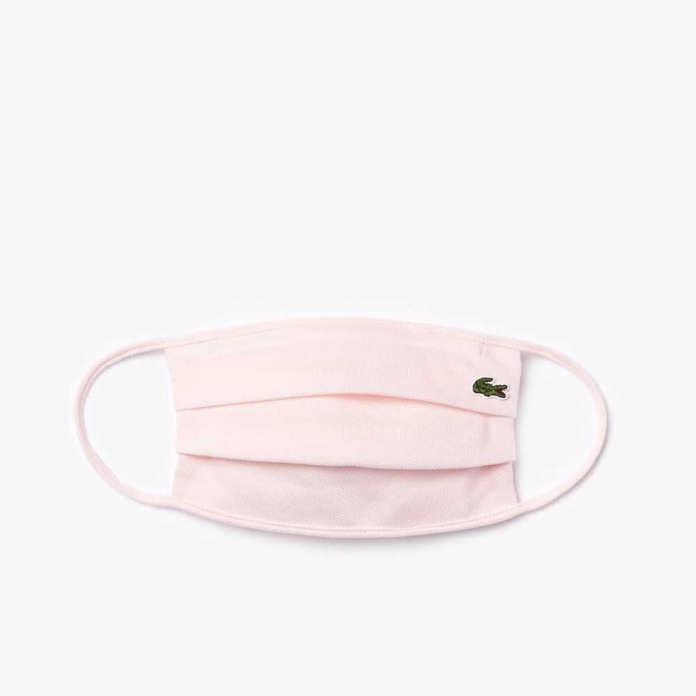 Light Pink Lacoste L.12.12 Cotton Pique' Face Protection Mask | RXIEJK-490