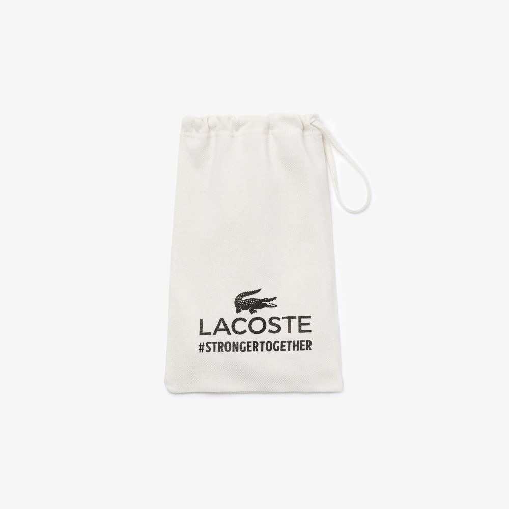 Light Pink Lacoste L.12.12 Cotton Pique' Face Protection Mask | RXIEJK-490