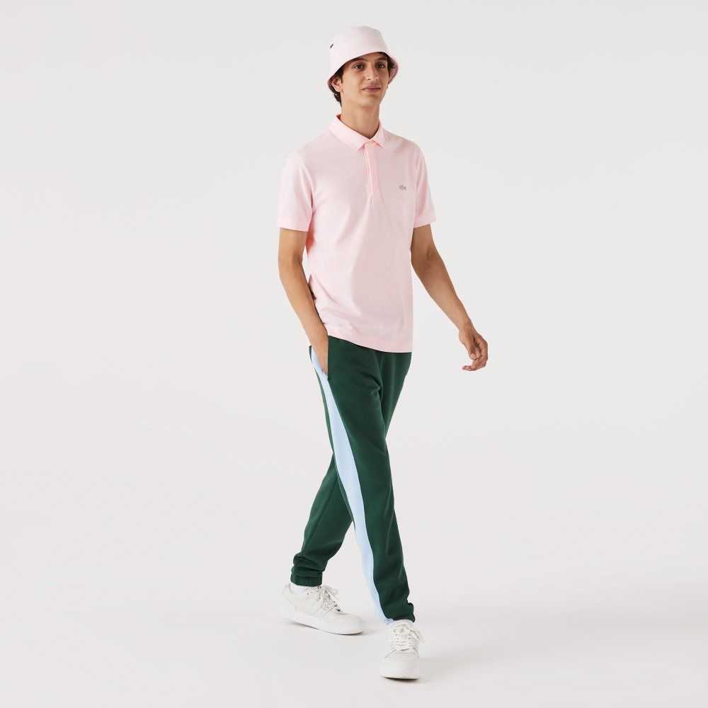 Light Pink Lacoste Smart Paris Polo Stretch Cotton | YLAIRX-731