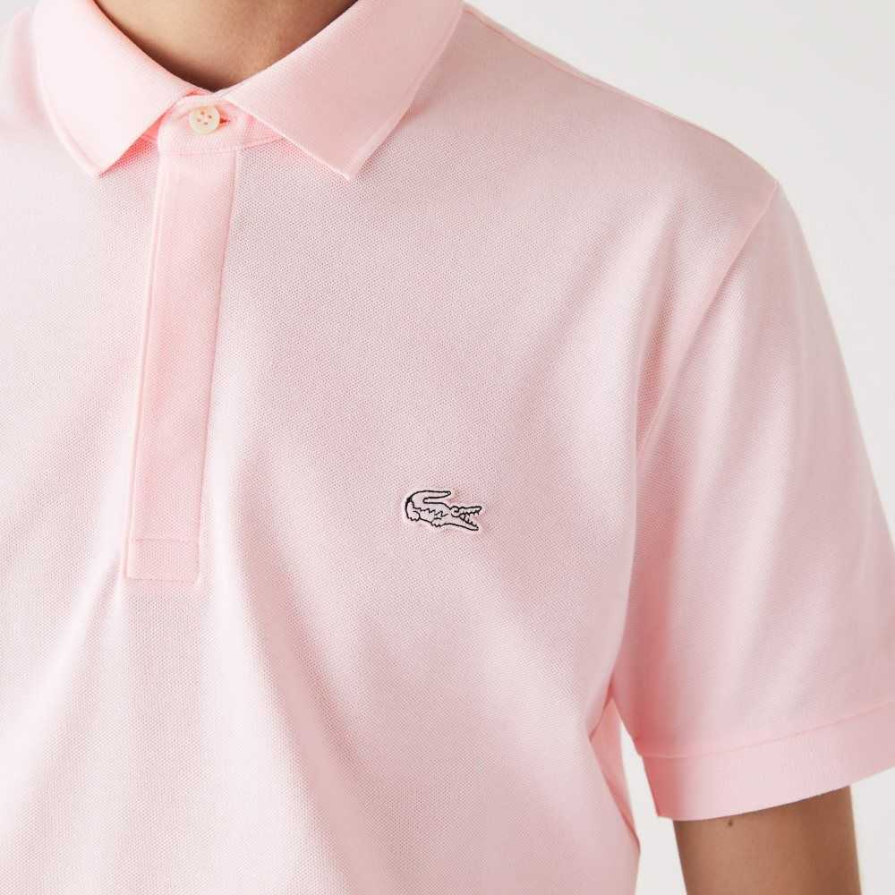 Light Pink Lacoste Smart Paris Polo Stretch Cotton | YLAIRX-731