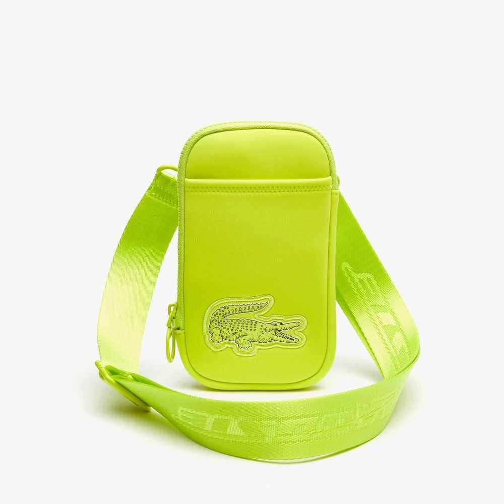 Lime Lacoste Logo Strap Smartphone Holder | HLGSVJ-586