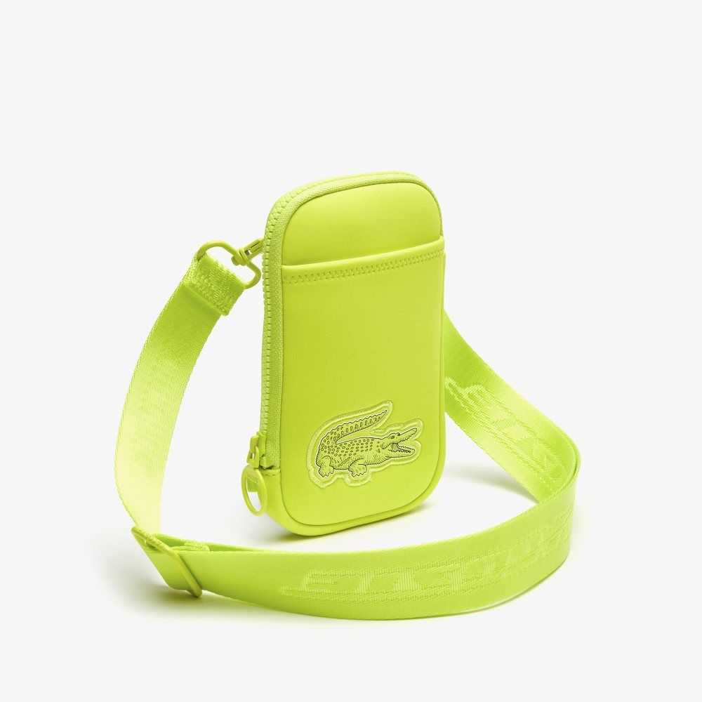 Lime Lacoste Logo Strap Smartphone Holder | HLGSVJ-586