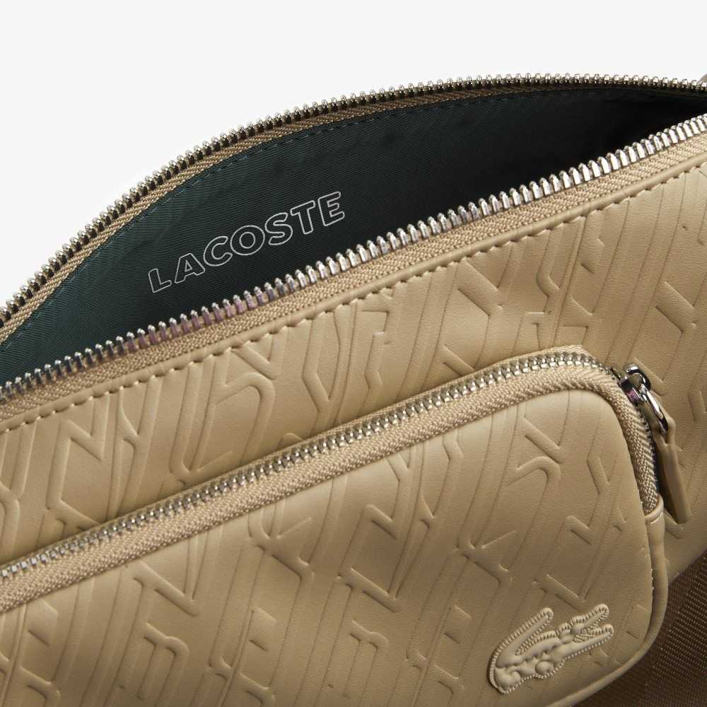 Lion Lacoste Logo Print Shoulder Bag | JYOMKD-762