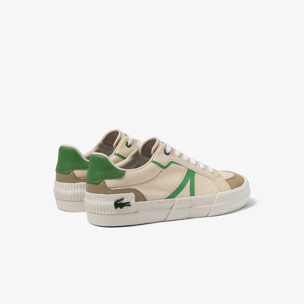 Lt Tan/Grn Lacoste L004 Colorblock Sneakers | NCAQIY-642