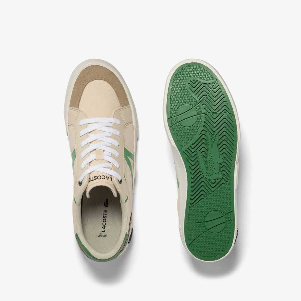 Lt Tan/Grn Lacoste L004 Colorblock Sneakers | NCAQIY-642