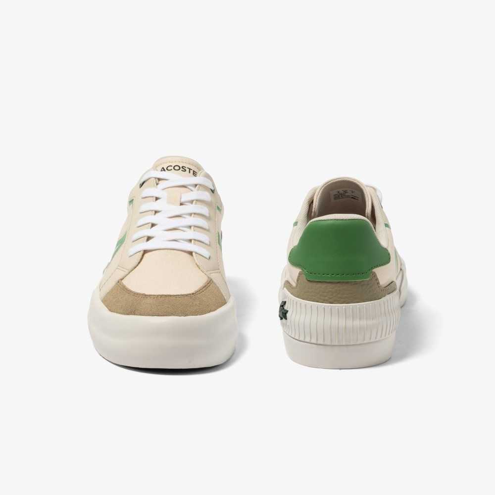 Lt Tan/Grn Lacoste L004 Colorblock Sneakers | NCAQIY-642