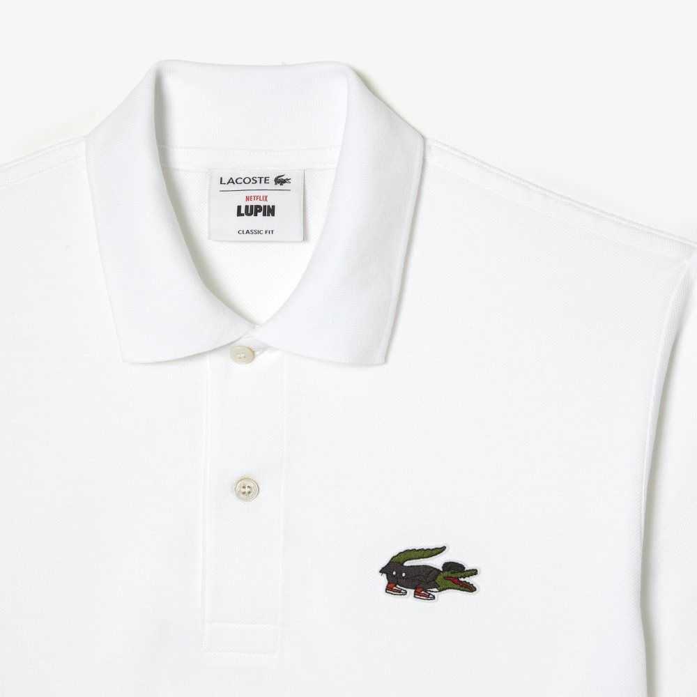 Lupin Lacoste x Netflix Organic Cotton Polo | HVWPOY-325