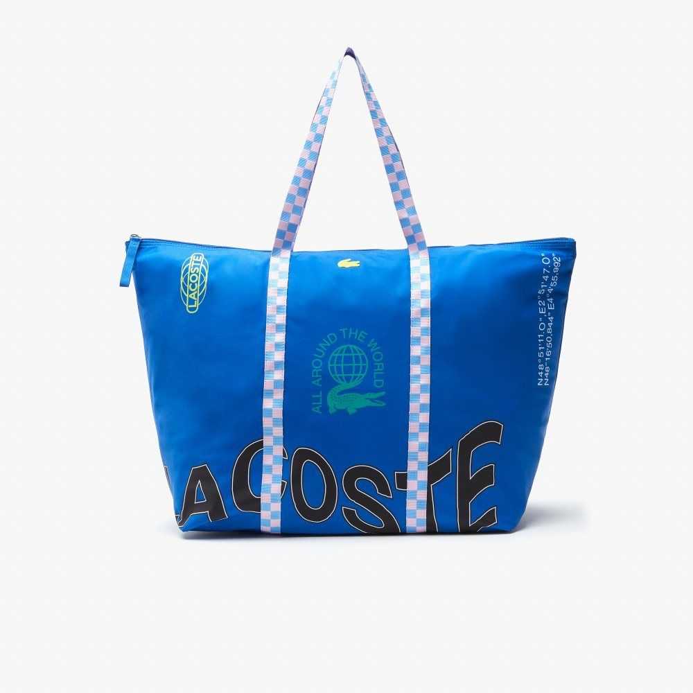 Marina Allover Lacoste Collapsible Weekend Bag | ROCKPV-841