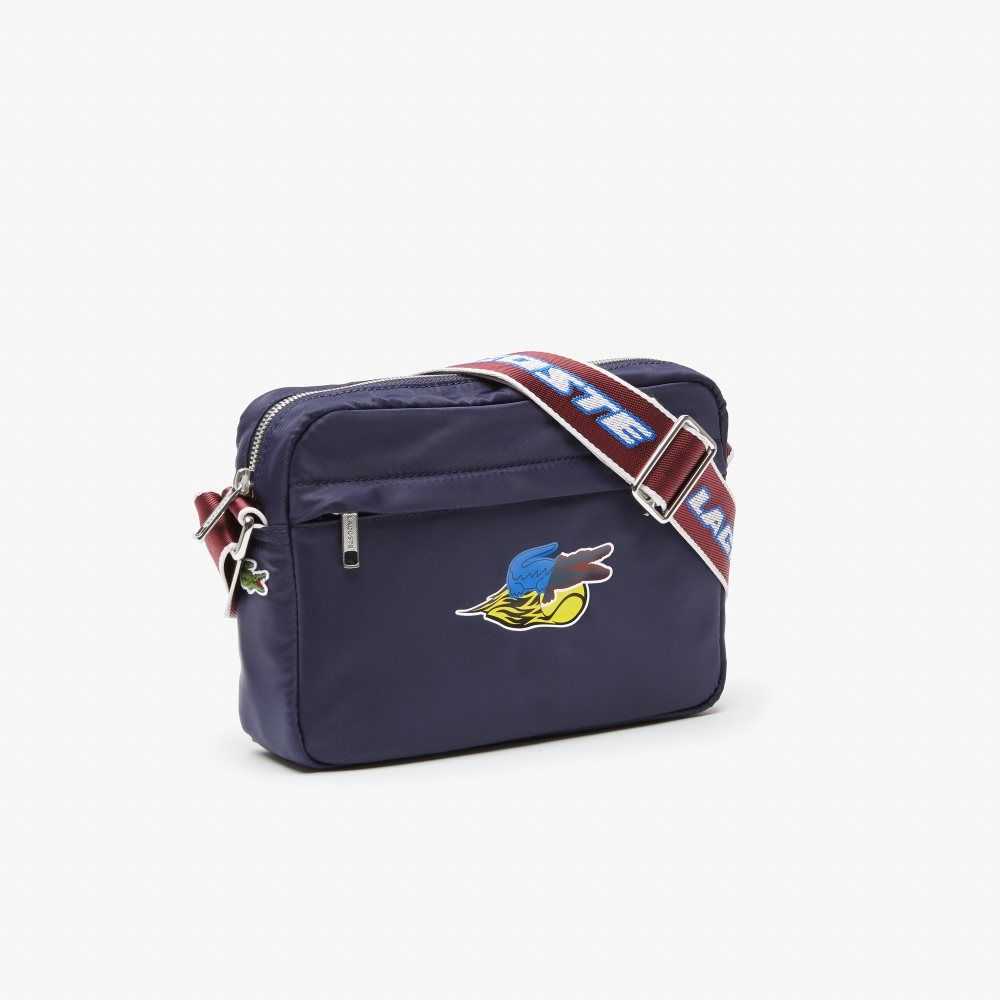 Marine 166 Andrinople Lacoste Branded Crossover Bag | OGRDSX-823