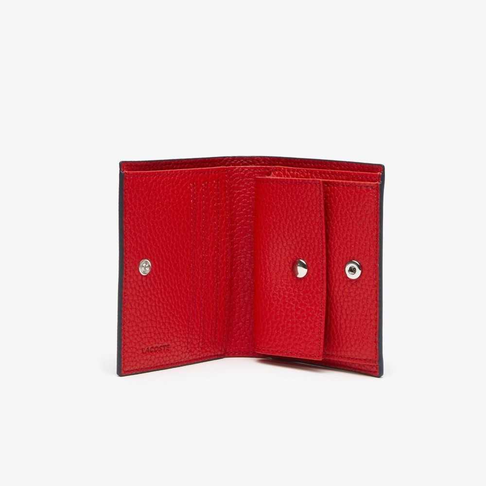 Marine 166 Rouge 240 Lacoste Anna Small Snap Folding Wallet | GPISXJ-541