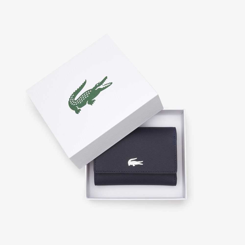 Marine 166 Rouge 240 Lacoste Anna Snap Front Wallet | HSJEUZ-132