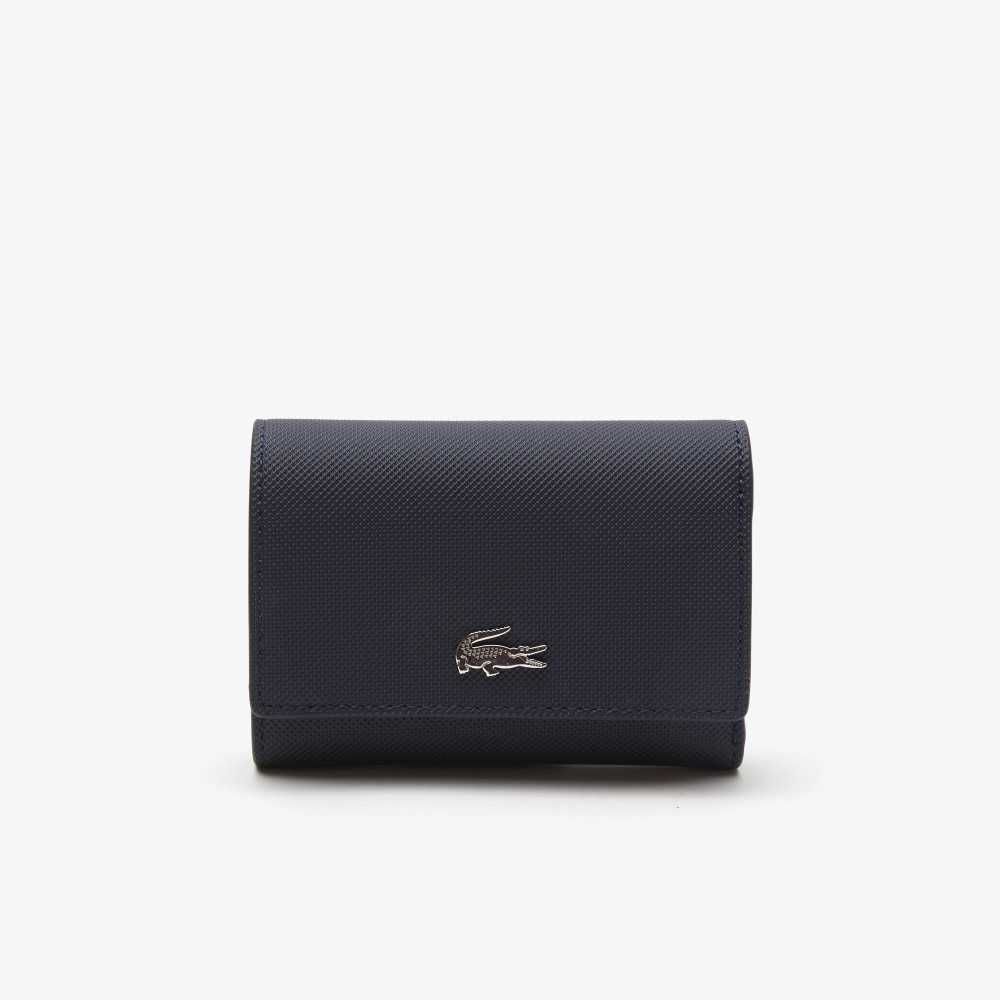 Marine 166 Rouge 240 Lacoste Anna Snap Front Wallet | HSJEUZ-132