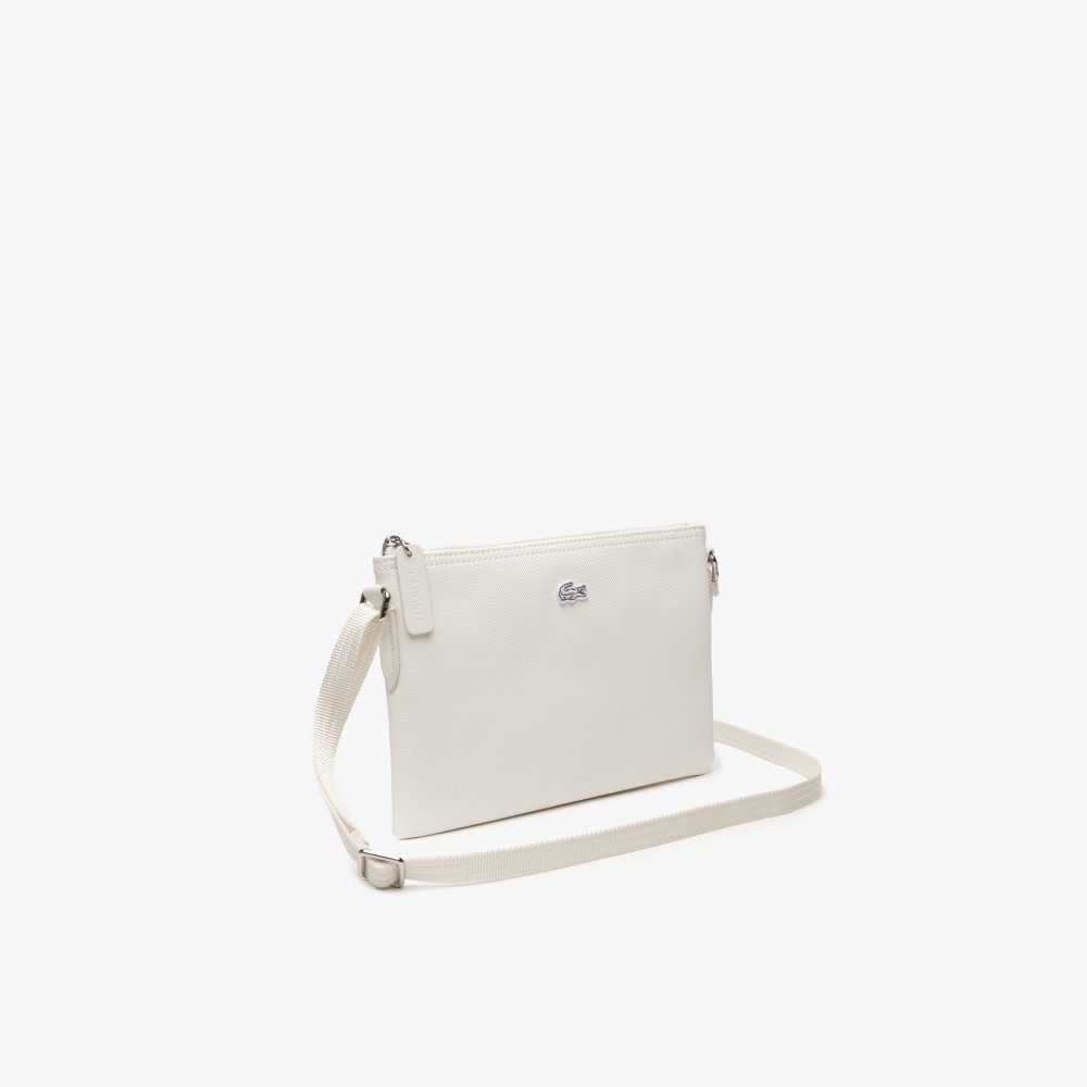 Marshmallow Lacoste L.12.12 Concept Flat Crossover Bag | JBYGLM-470