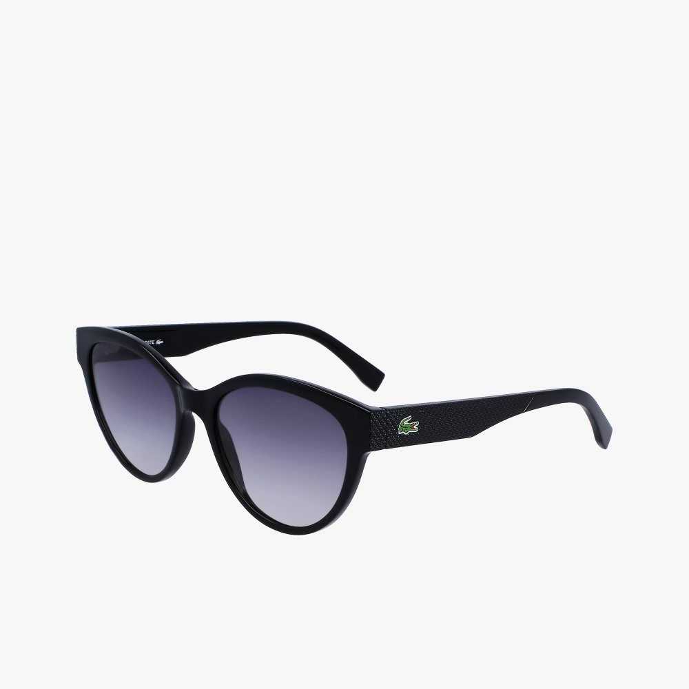 Matt Black Lacoste L.12.12 Sunglasses | TYJHCE-127