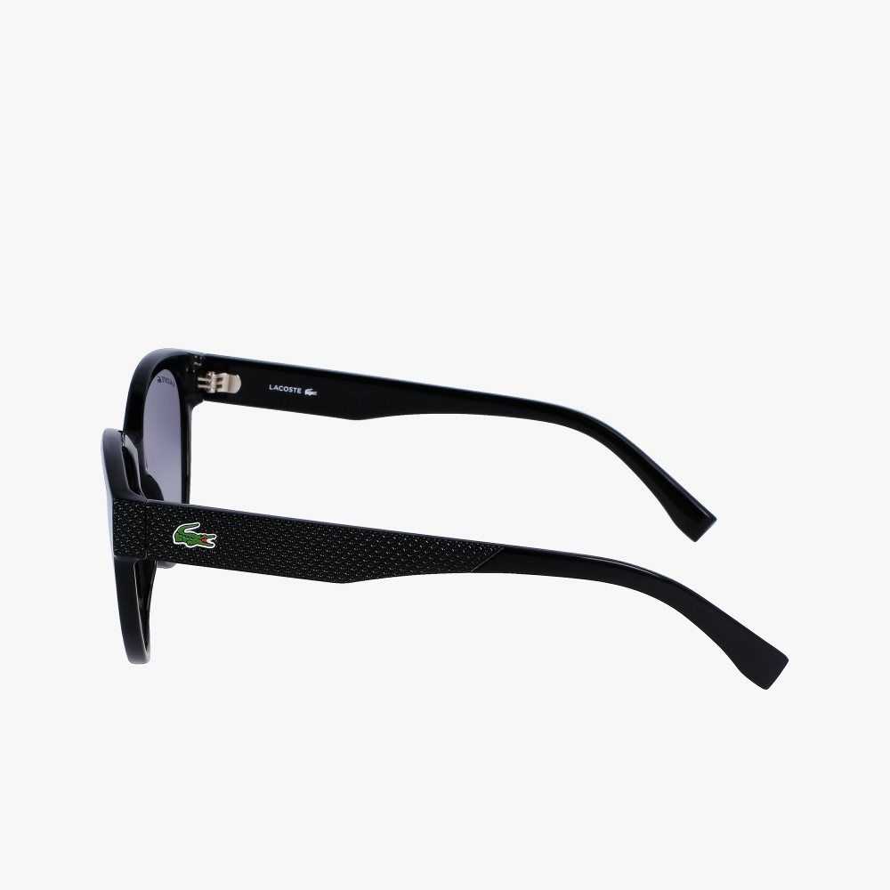 Matt Black Lacoste L.12.12 Sunglasses | TYJHCE-127