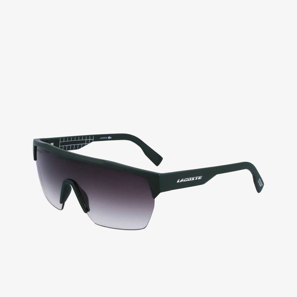 Matte Green Lacoste Active Sunglasses | BQUHZC-310