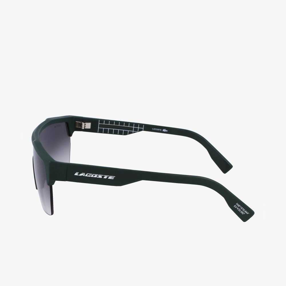 Matte Green Lacoste Active Sunglasses | BQUHZC-310