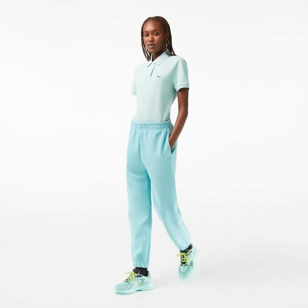 Mint Lacoste Blended Cotton Joggers | DGRJWA-105