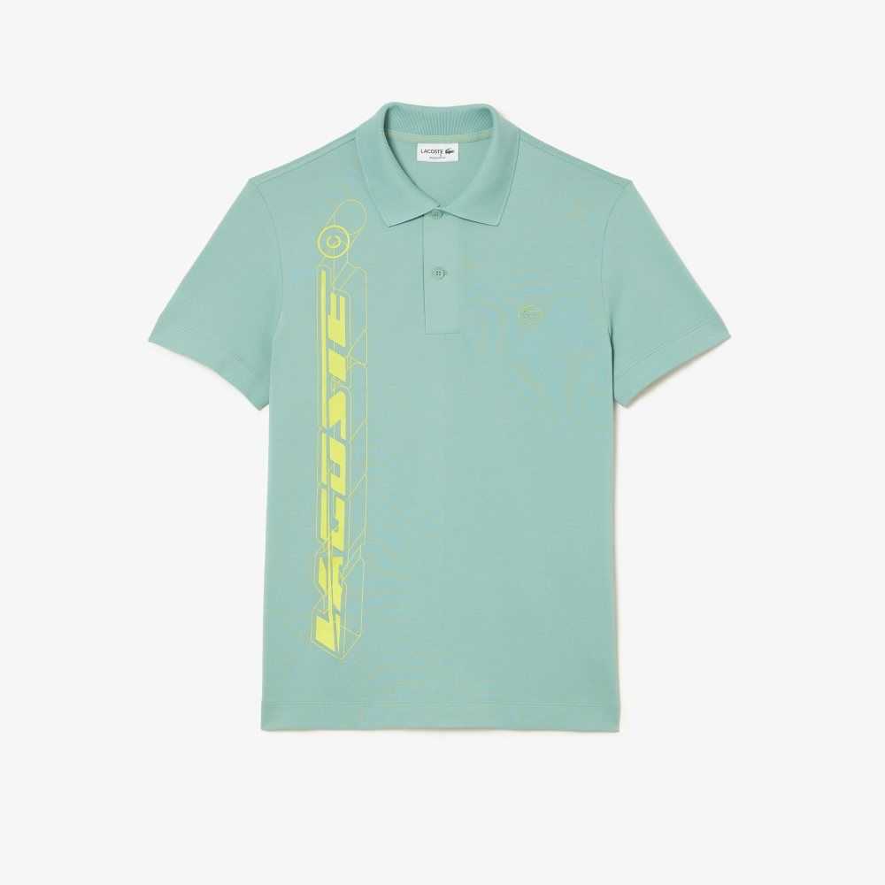 Mint Lacoste Movement Signature 3D Polo | JADXUL-450