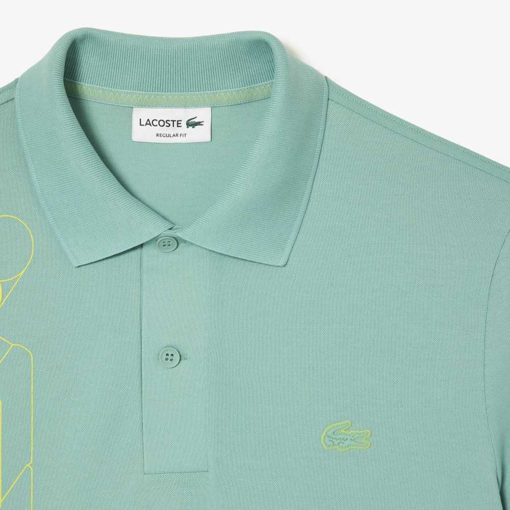 Mint Lacoste Movement Signature 3D Polo | JADXUL-450