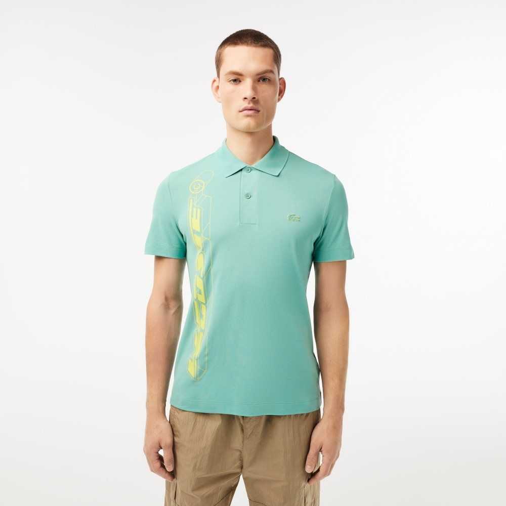 Mint Lacoste Movement Signature 3D Polo | JADXUL-450