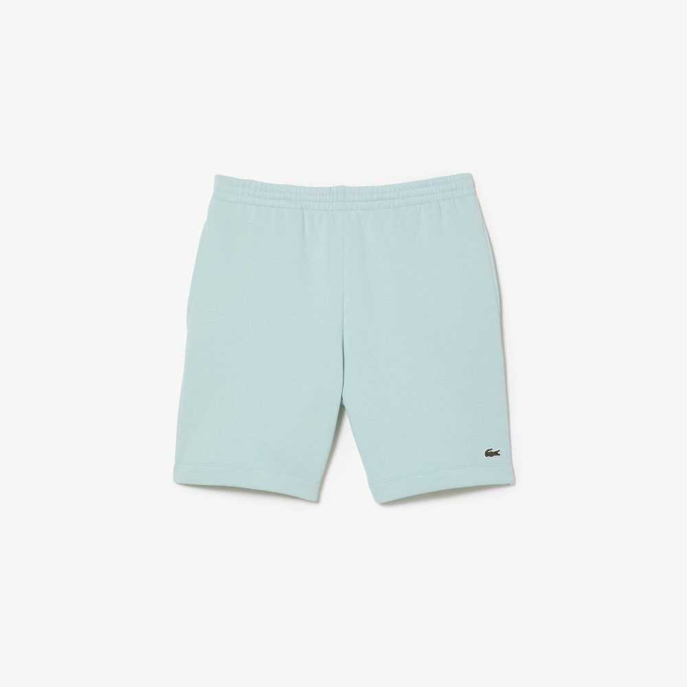 Mint Lacoste Organic Brushed Cotton Fleece Shorts | IVSFBU-329