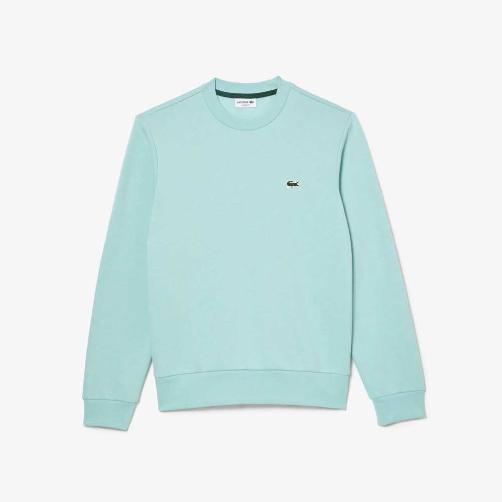 Mint Lacoste Organic Brushed Cotton Sweatshirt | VXMQOK-891