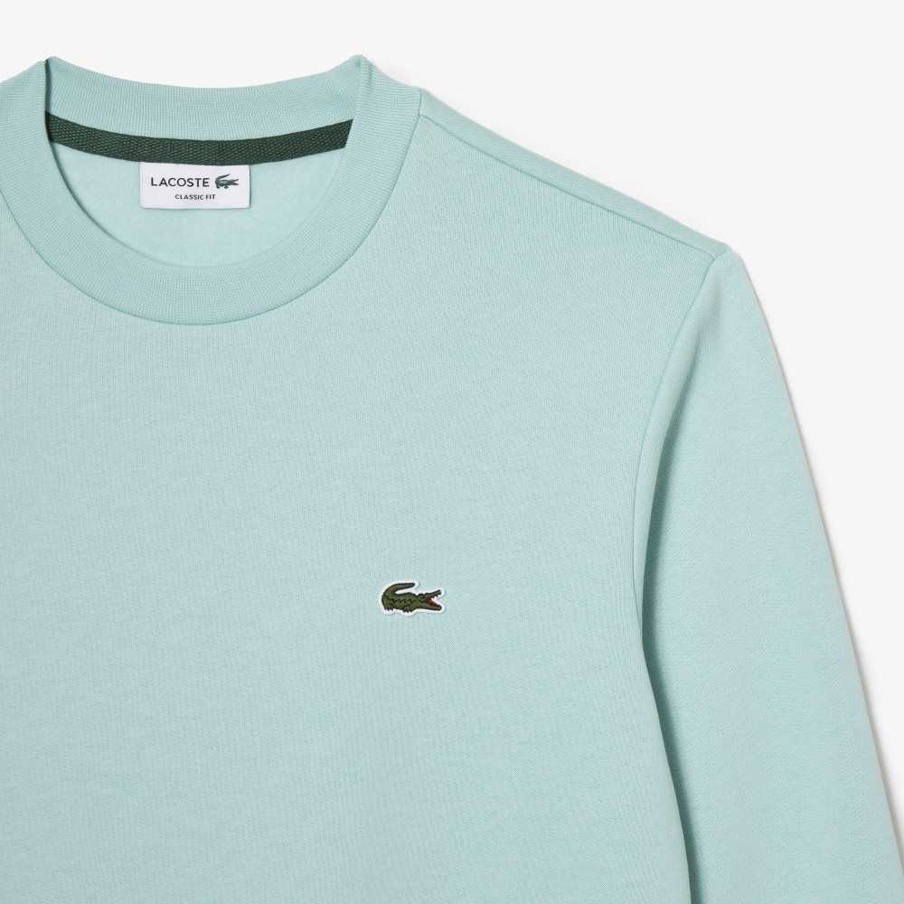 Mint Lacoste Organic Brushed Cotton Sweatshirt | VXMQOK-891