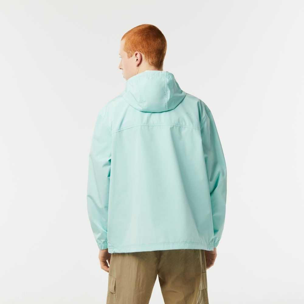 Mint Lacoste Pull Over Hooded Jacket | MLZHPG-857