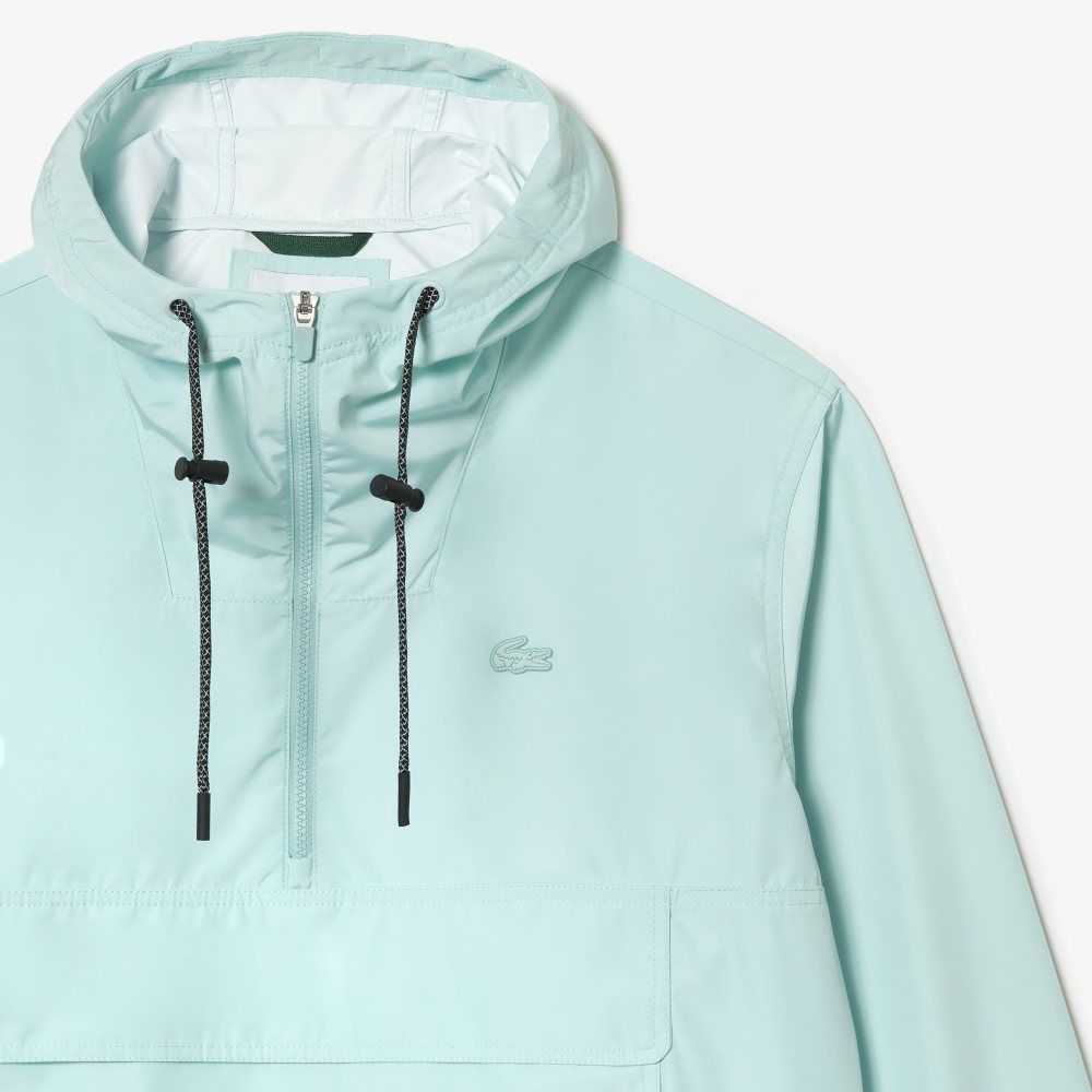 Mint Lacoste Pull Over Hooded Jacket | MLZHPG-857