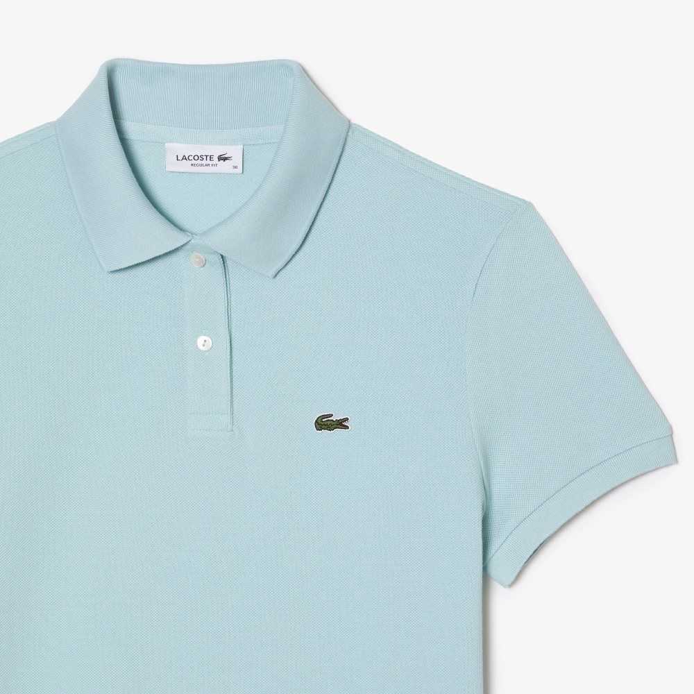 Mint Lacoste Regular Fit Soft Cotton Petit Pique Polo | AQNCVM-073