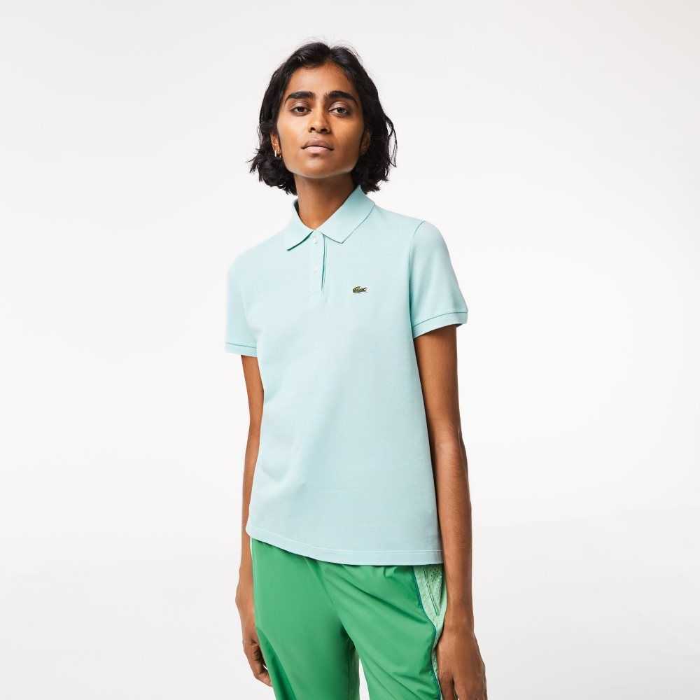 Mint Lacoste Regular Fit Soft Cotton Petit Pique Polo | AQNCVM-073