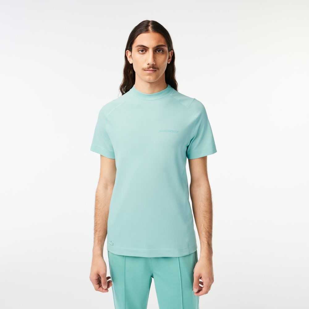 Mint Lacoste Slim Fit Organic Cotton Pique T-Shirt | BHZXOY-674